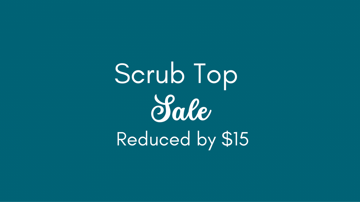 $15 off selected scrub tops