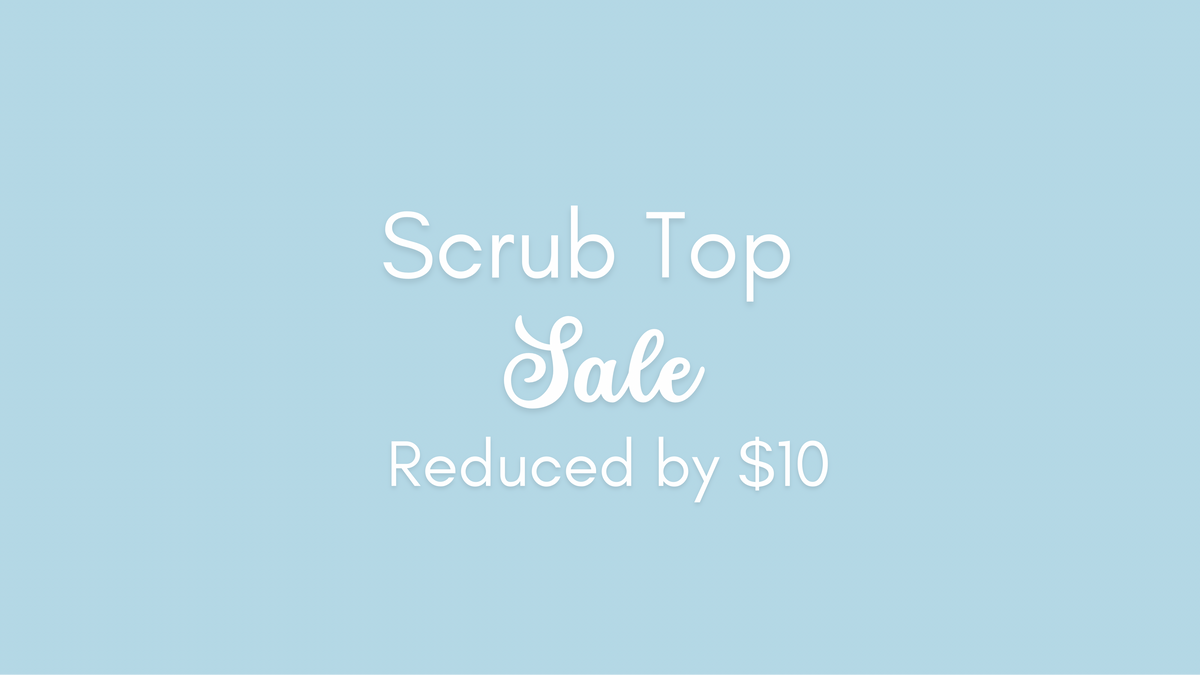 $10 off selected scrub tops
