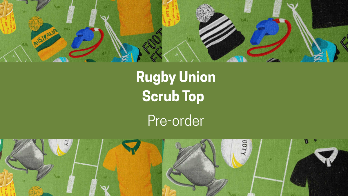 Rugby Union Scrub Tops (Pre-Order)
