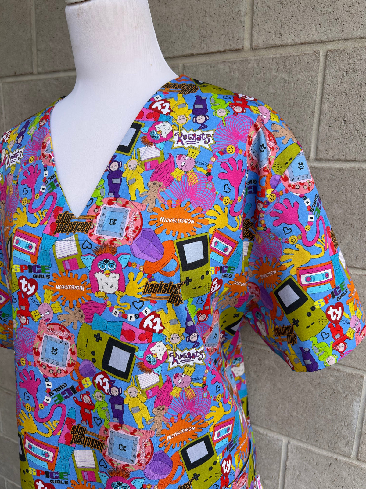90’s Mash up Scrub Top (Pre-order)