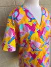 Geo Galahs yellow Scrub Top (Pre-order)