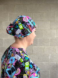 00’s Mashup Scrub Cap (for long hair)