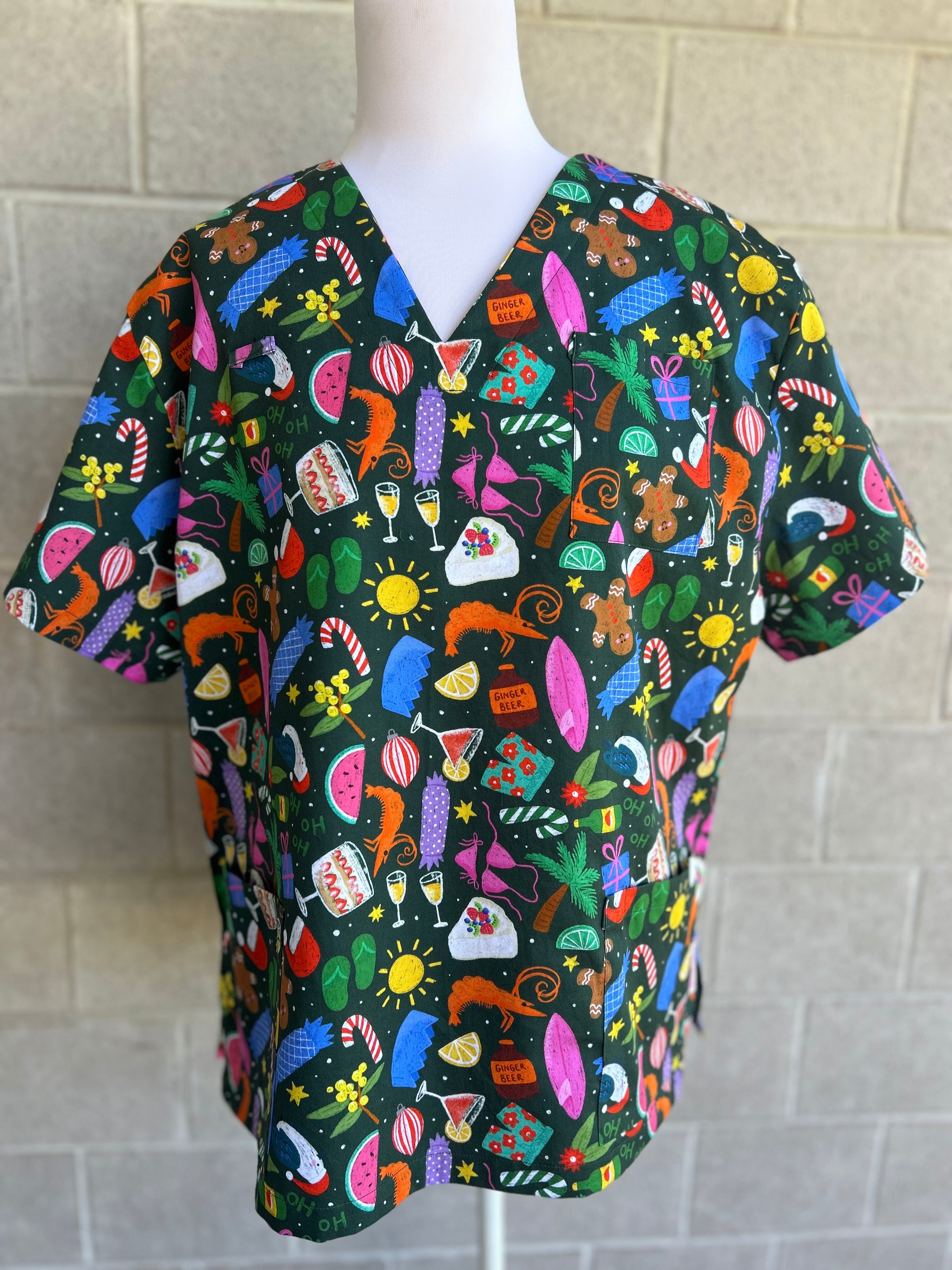 Aussie Christmas Scrub Set (Pre-order)