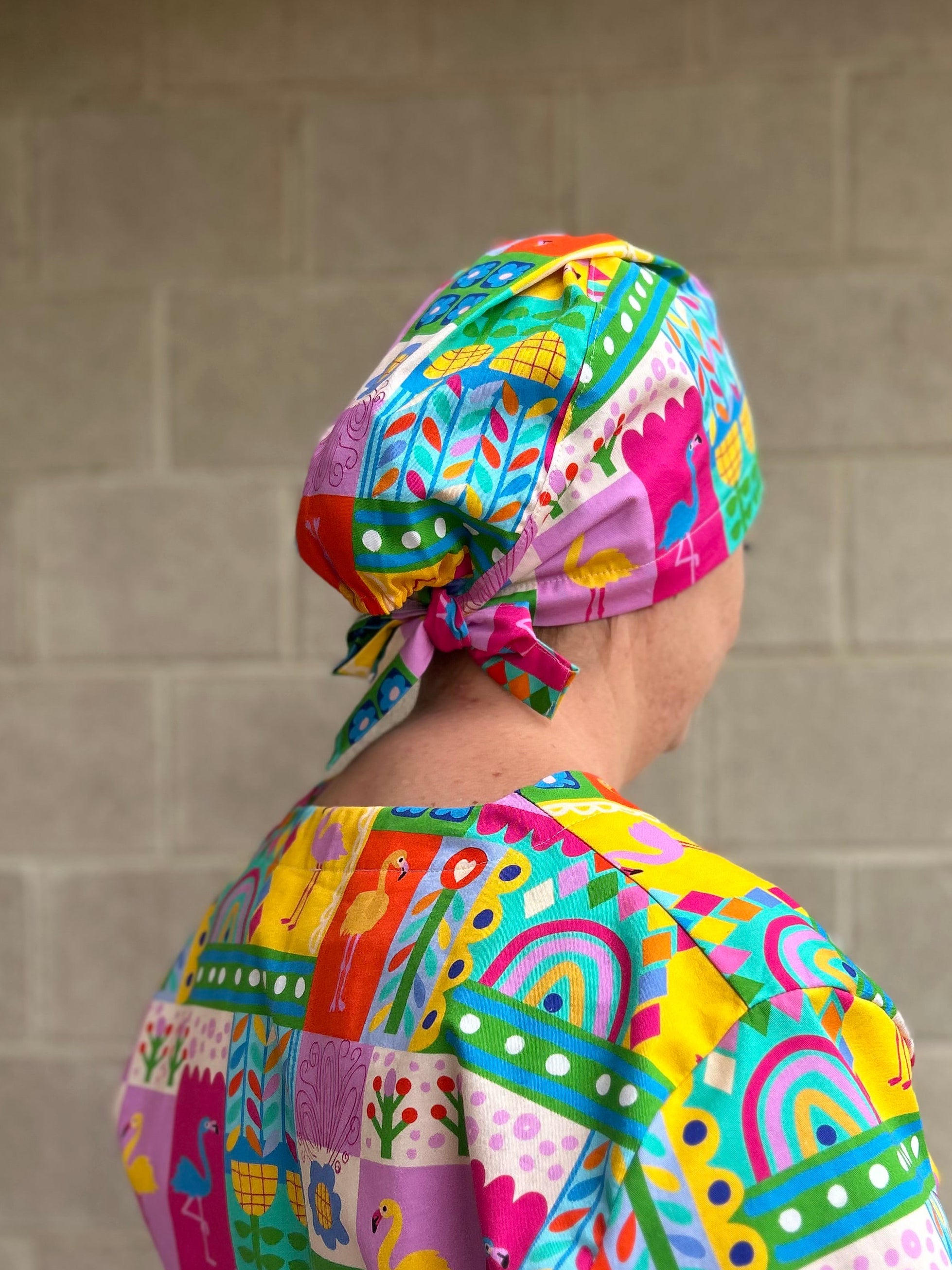Flamingo freedom Scrub Cap (for long hair)