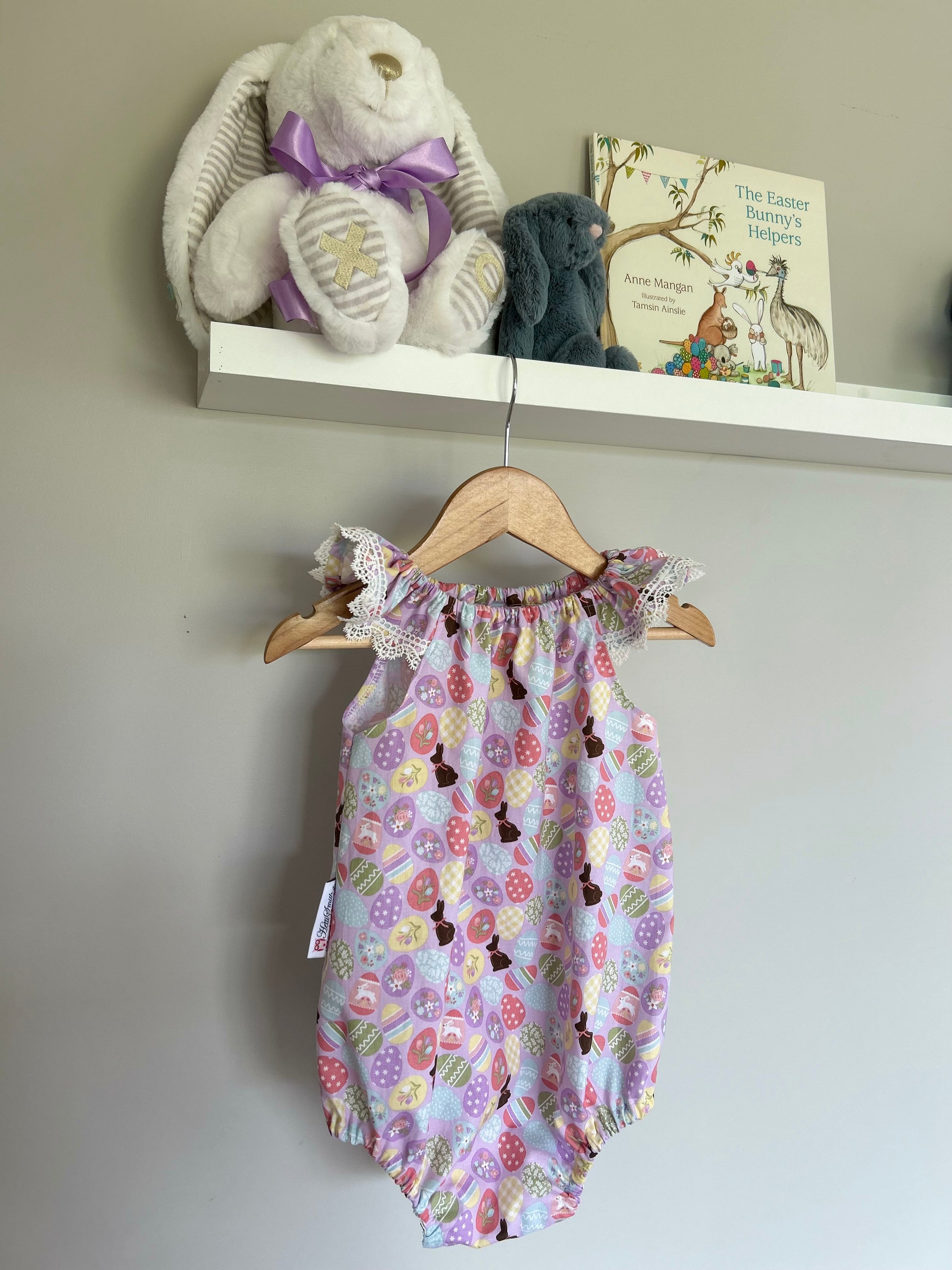 Lilac Easter romper