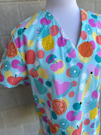 Fruit Punch scrub top (Ready made) Size Small