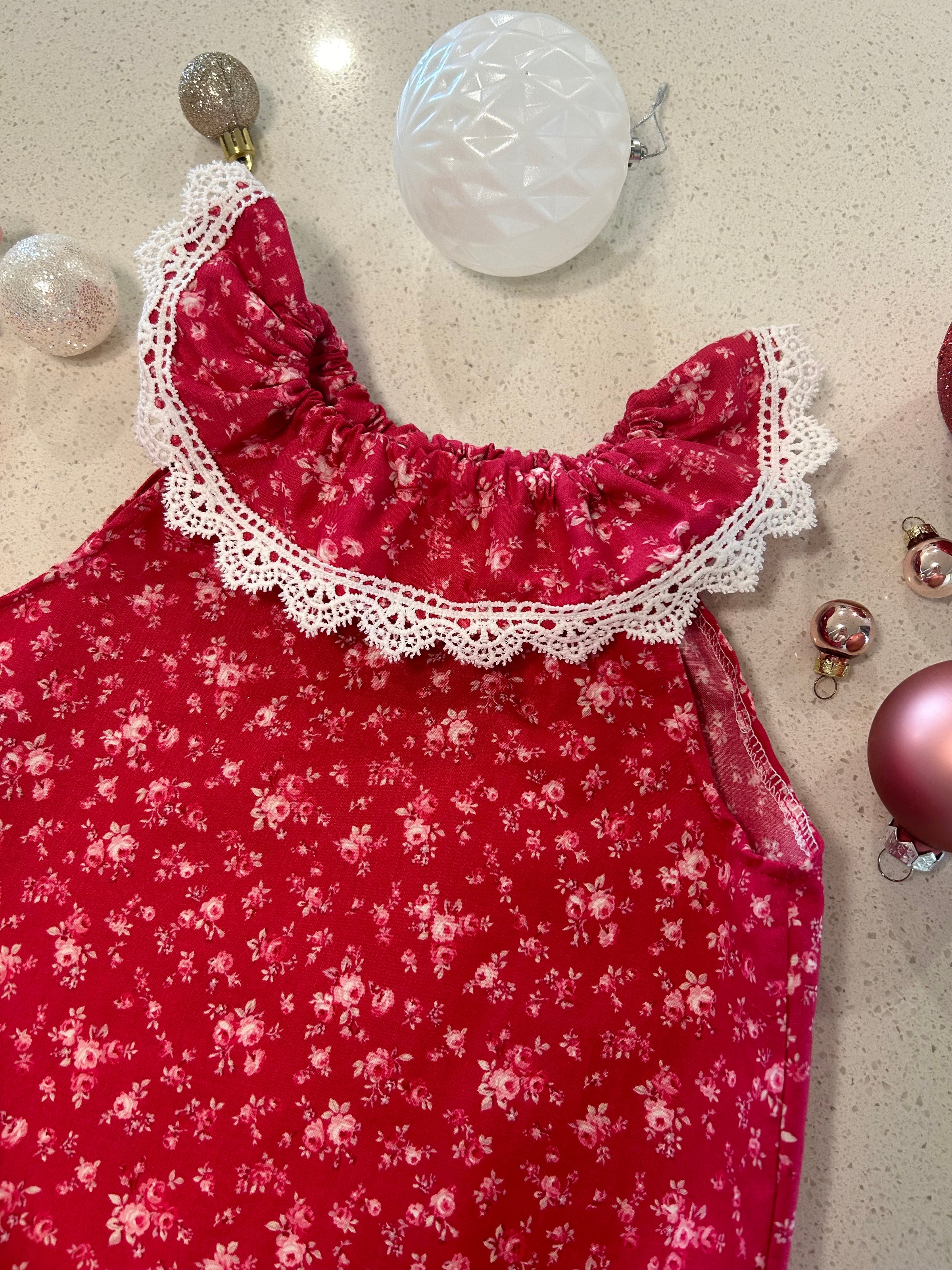 Dashing red playsuit