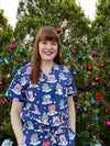 Gingerbread Village Scrub Set