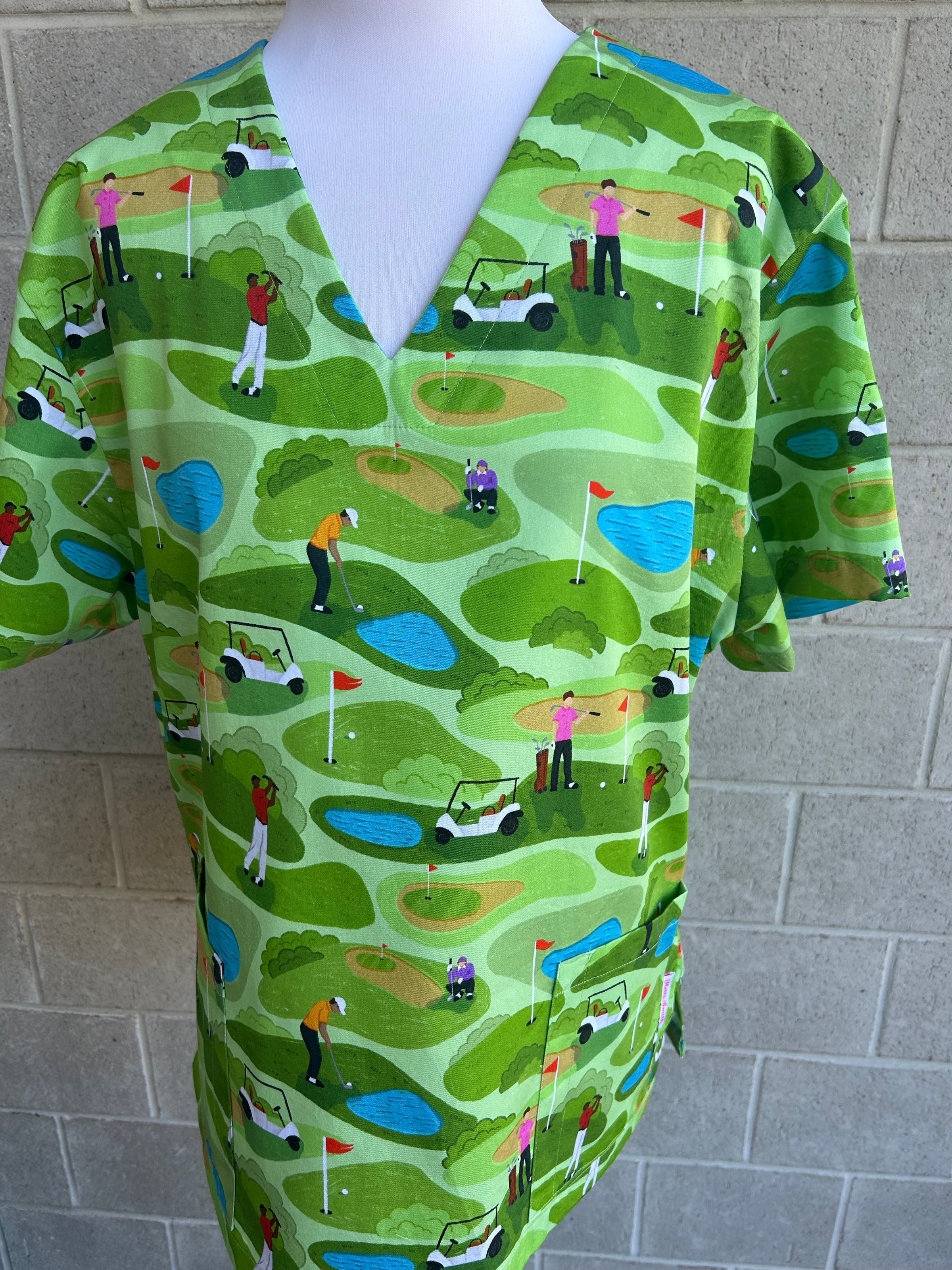 Hole in one Scrub Top (Pre-order)