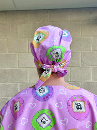 Tamagotchi Scrub Cap (for long hair)