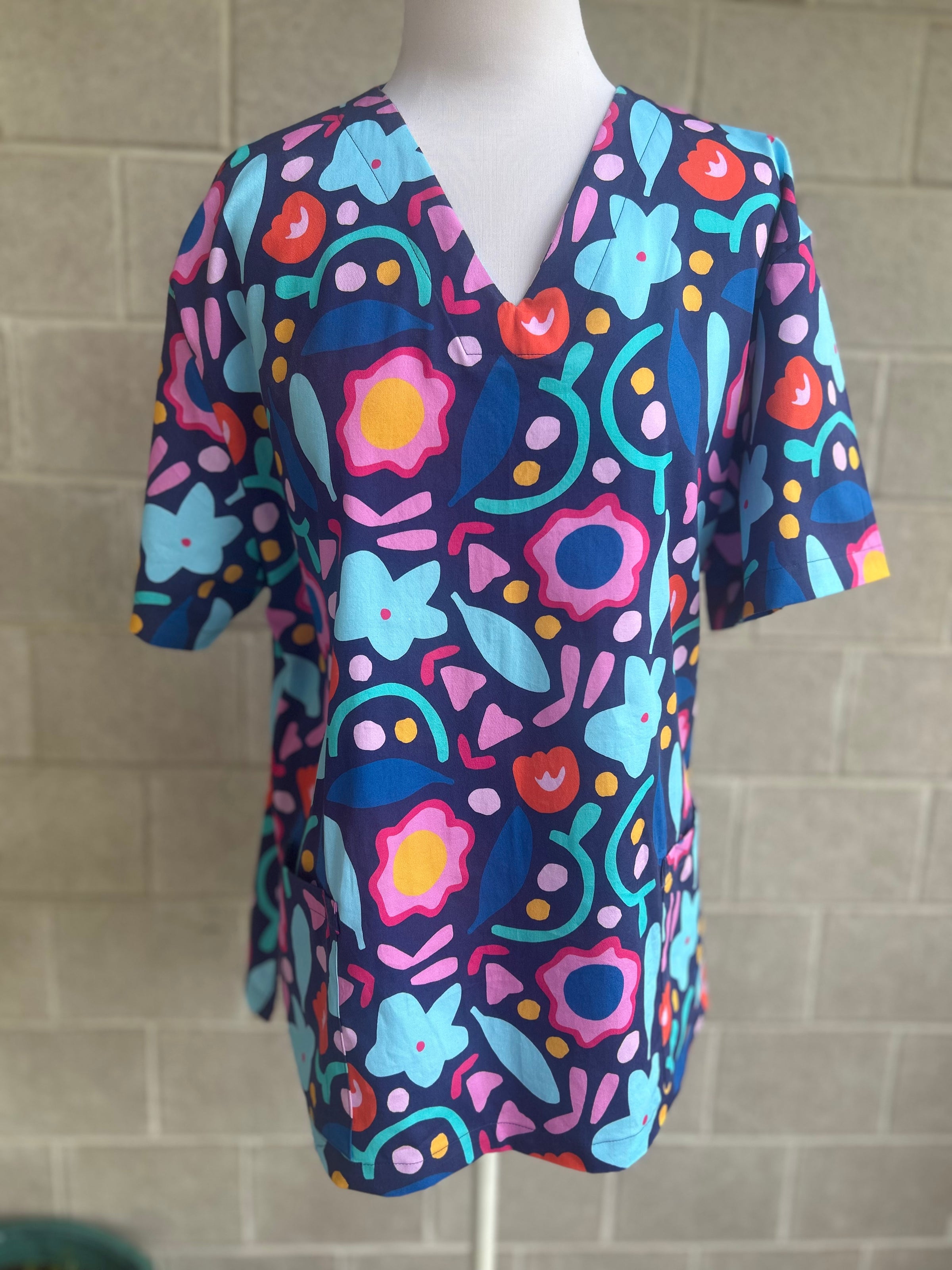 Over under up Scrub Top (Pre-order)