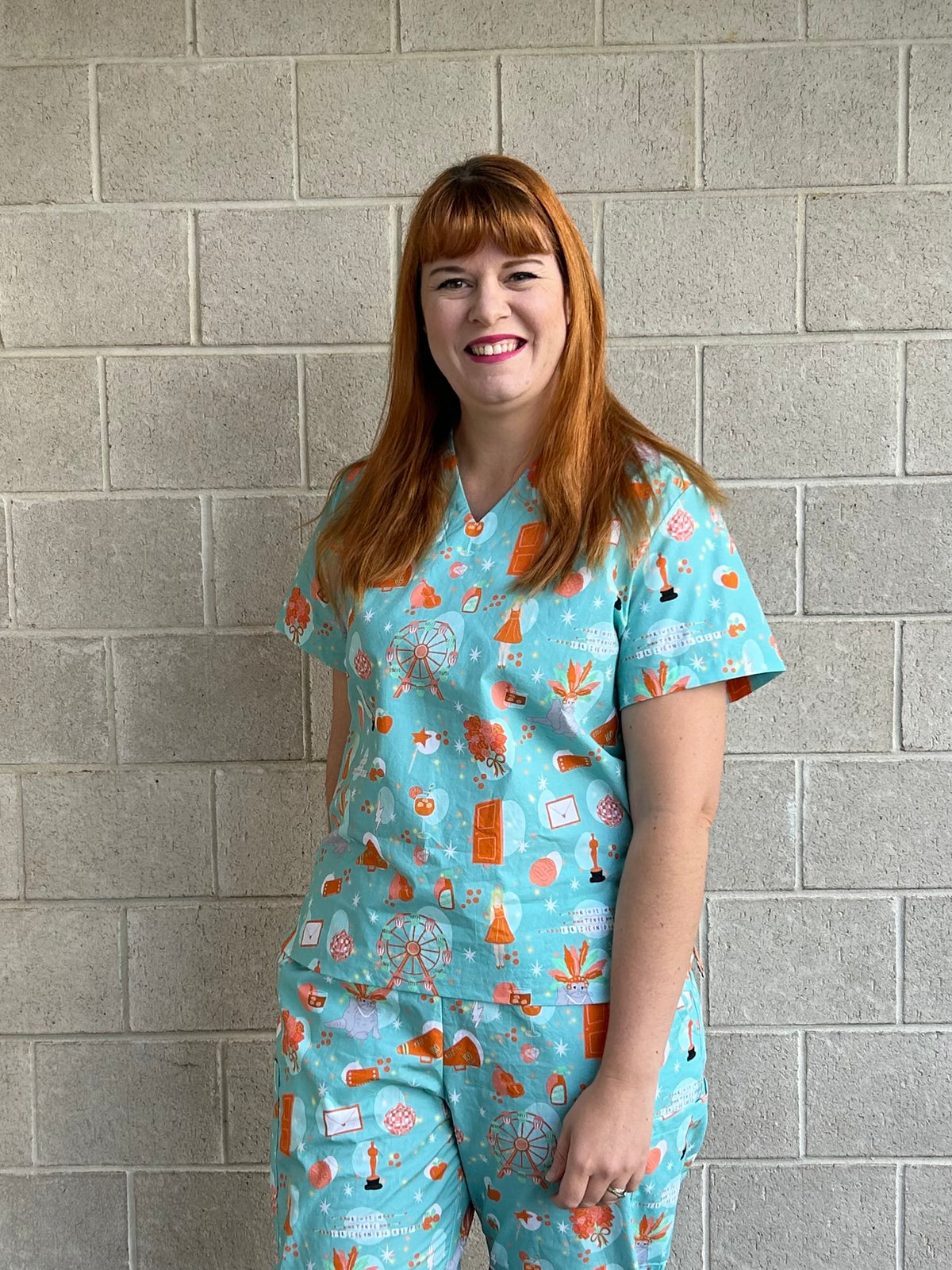 Showgirl scrub top