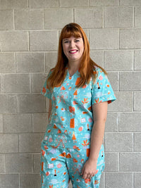 Showgirl scrub top