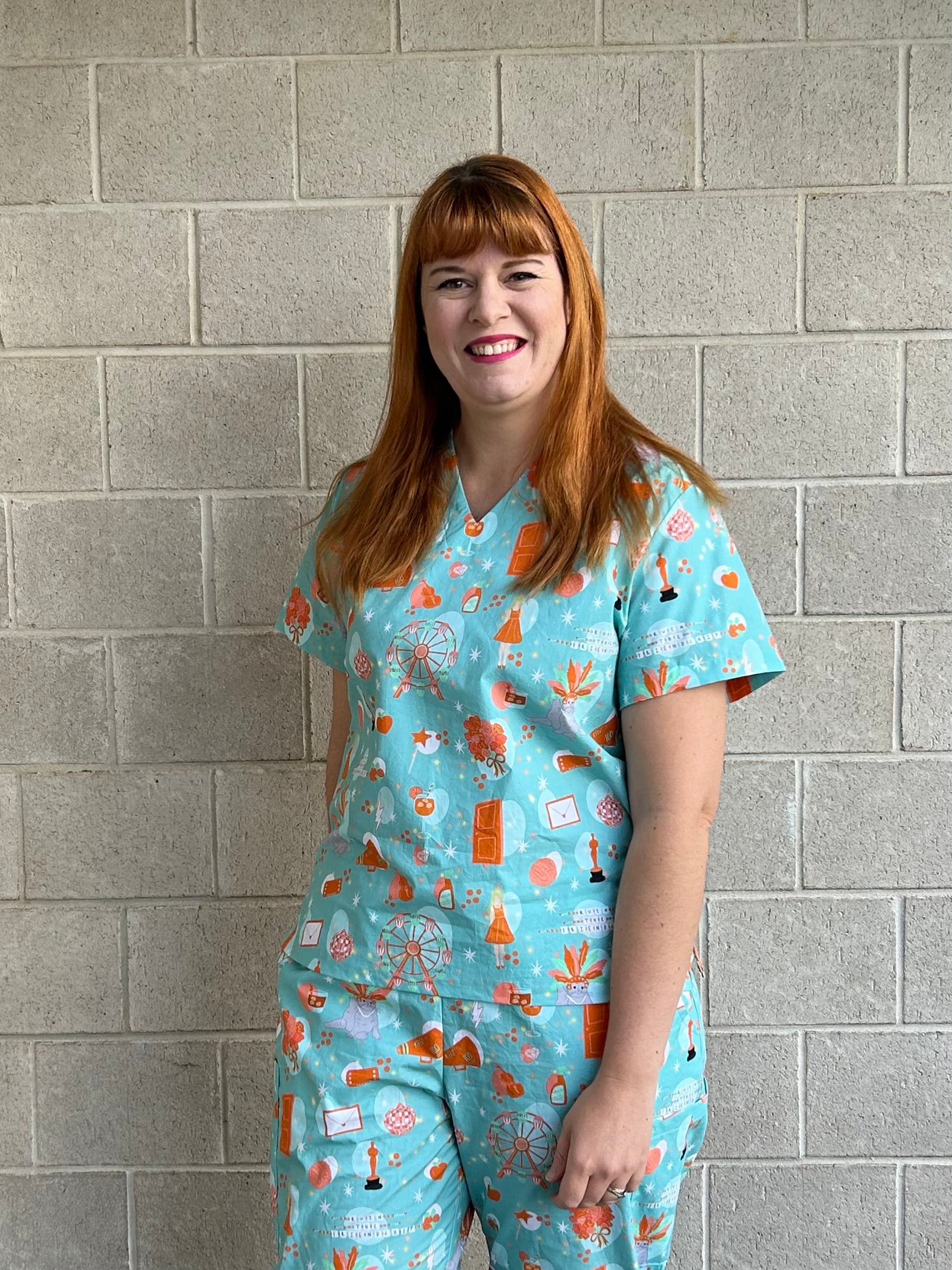 Showgirl scrub top