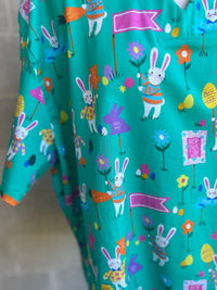 Easter egg hunt scrub top (one left: size XS-XL only)