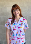 Dashy Daydream Scrub Top (ready made)