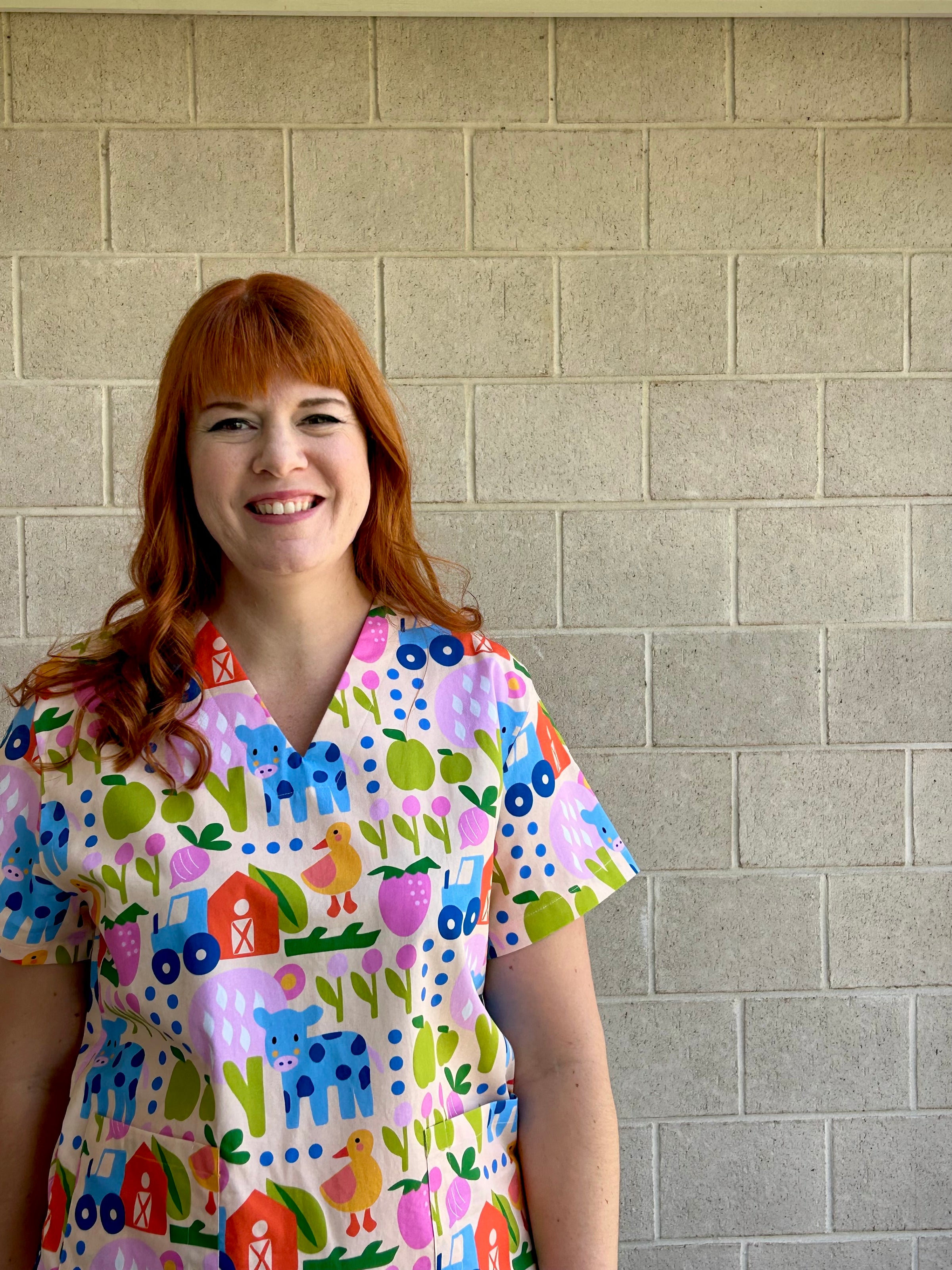 Little Moo Scrub Top (Pre-order)