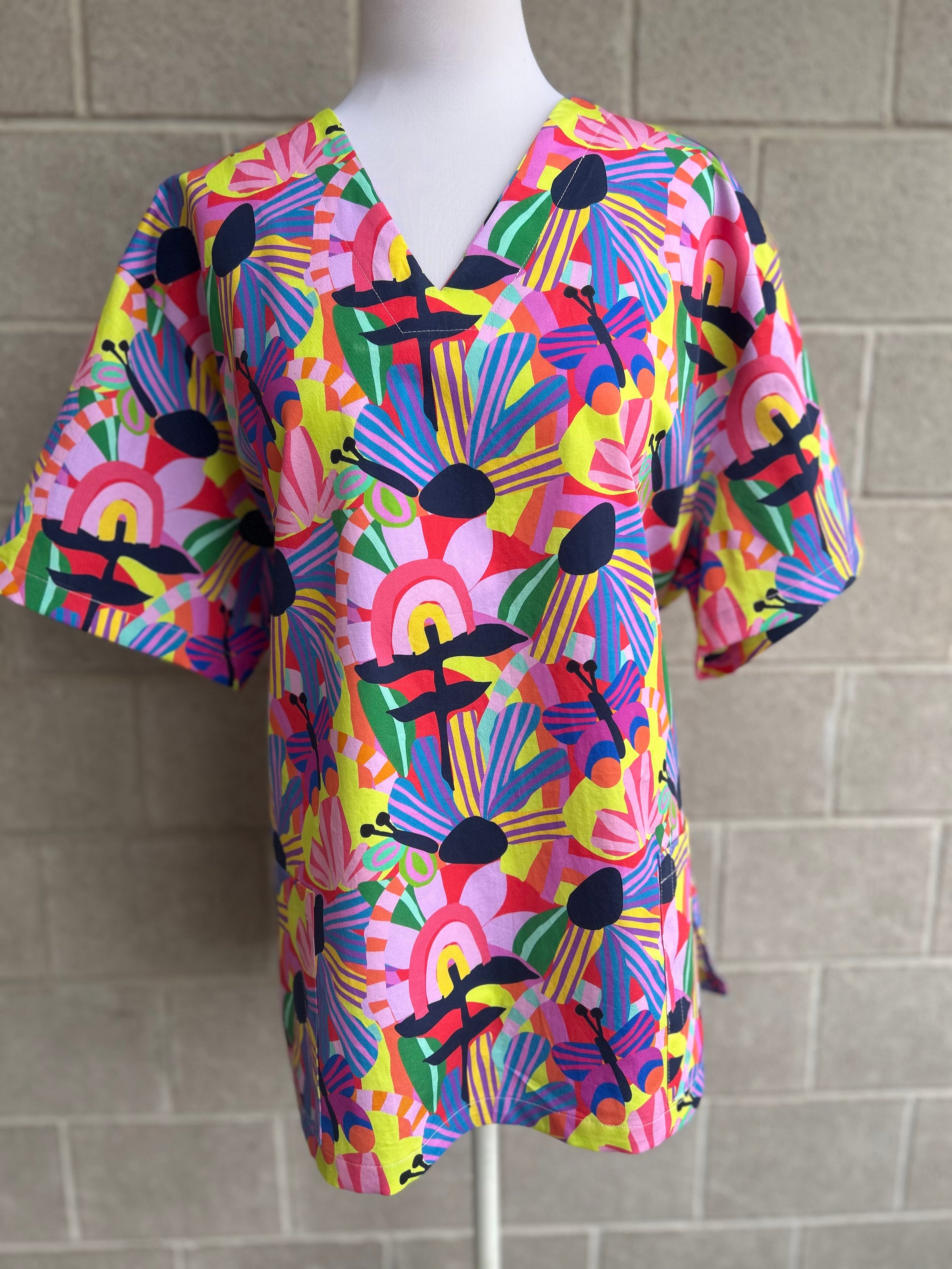 Butterfly Island Scrub Top (Pre-order)