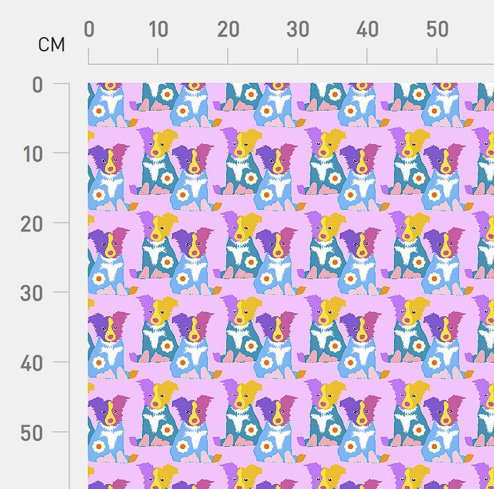 Collie Cute Taffy Scrub Top (Pre-order)