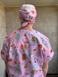Showgirl Scrub Cap (for long hair)