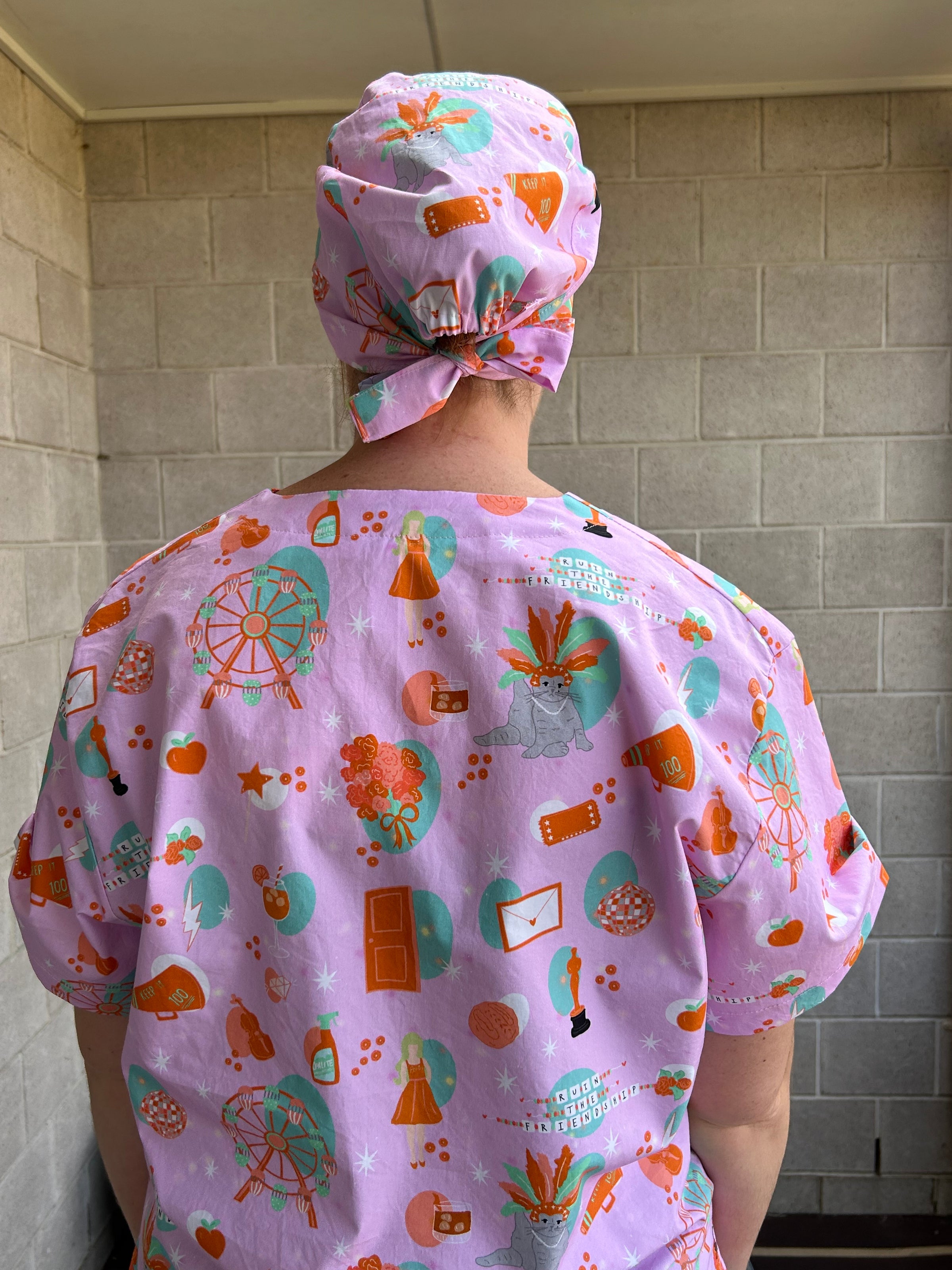 Showgirl Scrub Cap (for long hair)