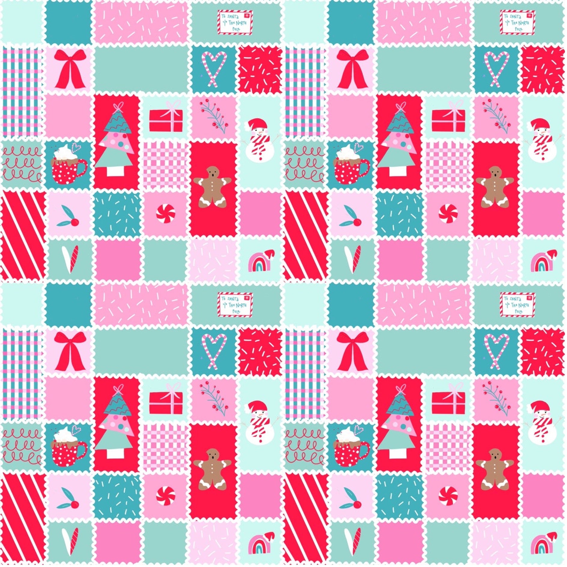 Christmas Quilt Scrub Set (October Pre-order)