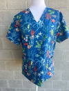 Free as the ocean Scrub Top