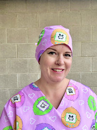 Tamagotchi Scrub Cap (for long hair)