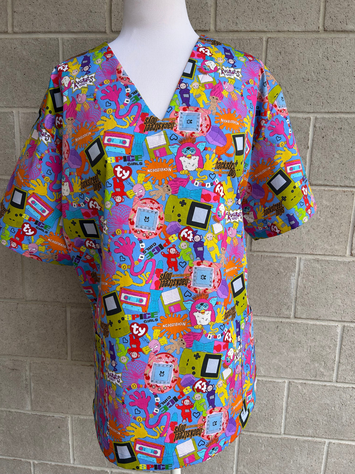 90’s Mash up Scrub Top (Pre-order)