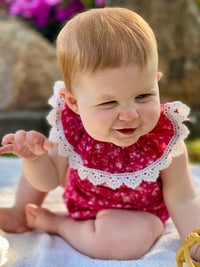 Dashing red playsuit