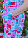 Christmas Quilt Scrub Set (Ready made size M)