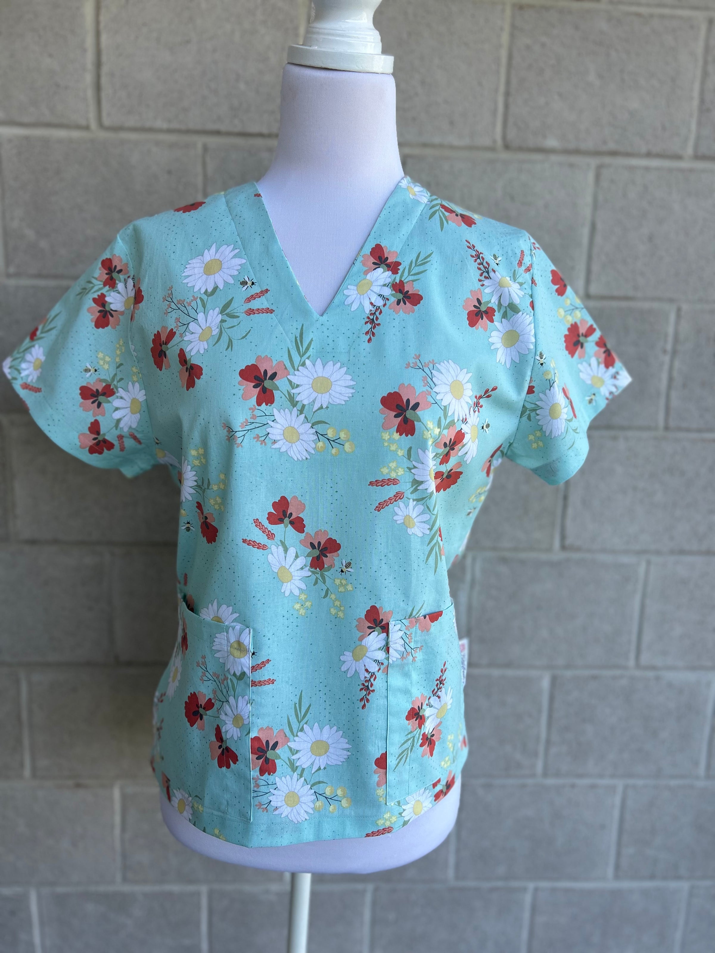 Sunshine and sweet tea scrub top