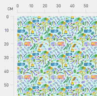 Little Oz Outdoors sky Scrub Top (Pre-order)