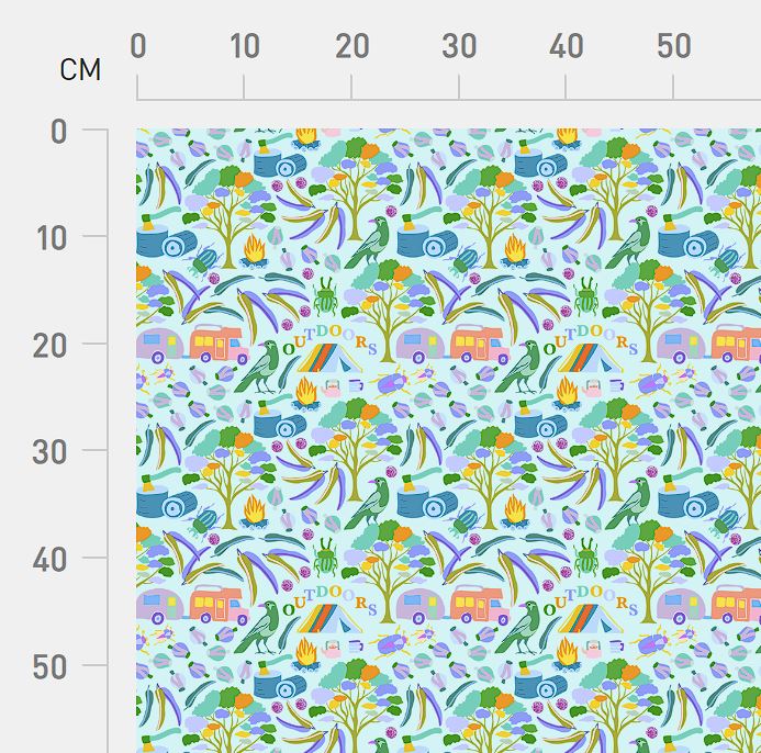 Little Oz Outdoors sky Scrub Top (Pre-order)