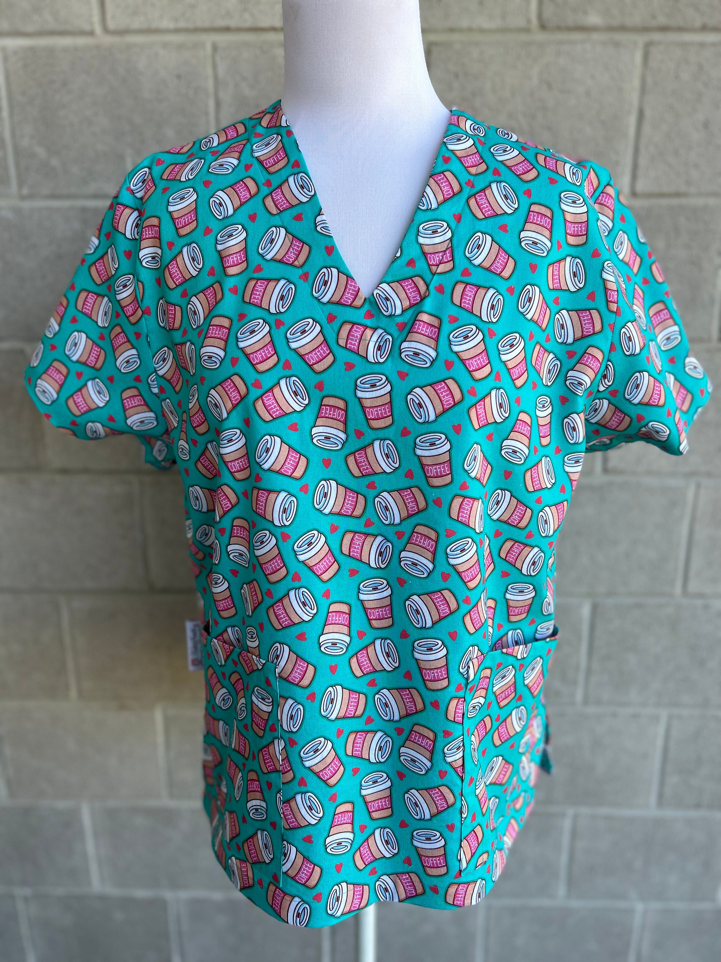 Scrub top (fabric supplied by customer)