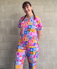 Jolly Dreamhouse Scrub Top (Pre-order)