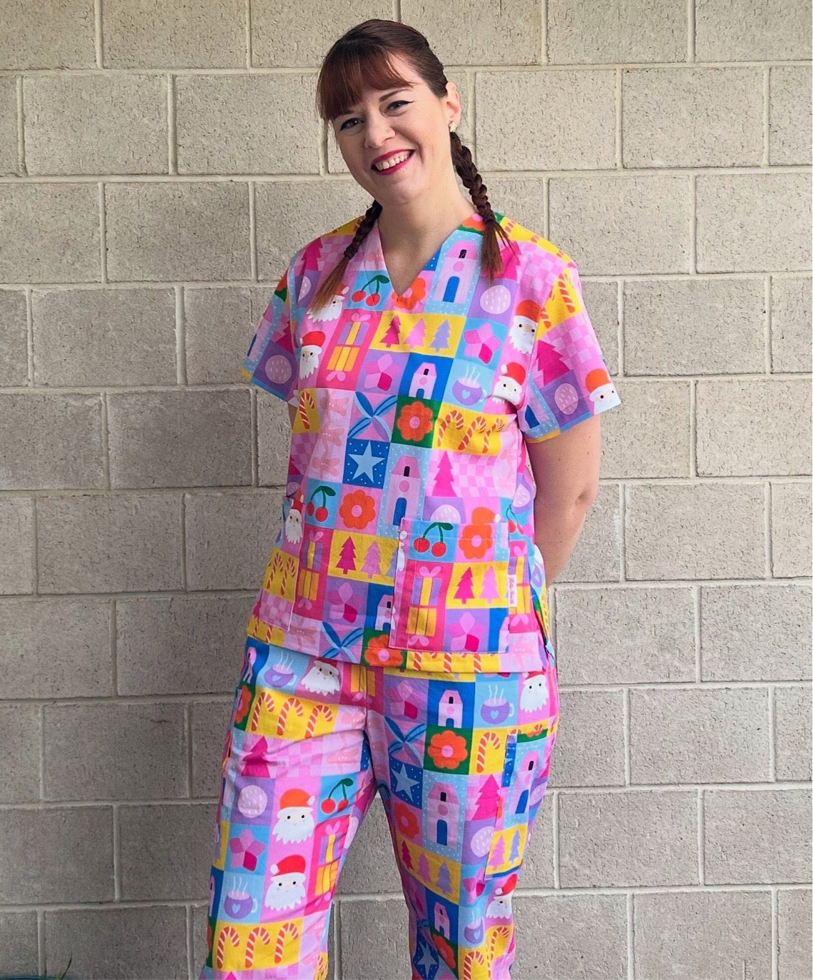 Jolly Dreamhouse Scrub Top (Pre-order)