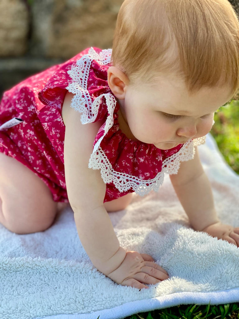 Dashing red playsuit