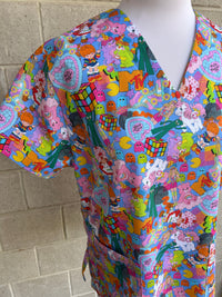 80’s Mash up Scrub Top (Pre-order)