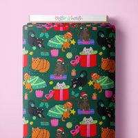 Christmas Cats Scrub Top (Pre-order)