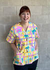 By the beach scrub top (ONE LEFT: size XS or S only)