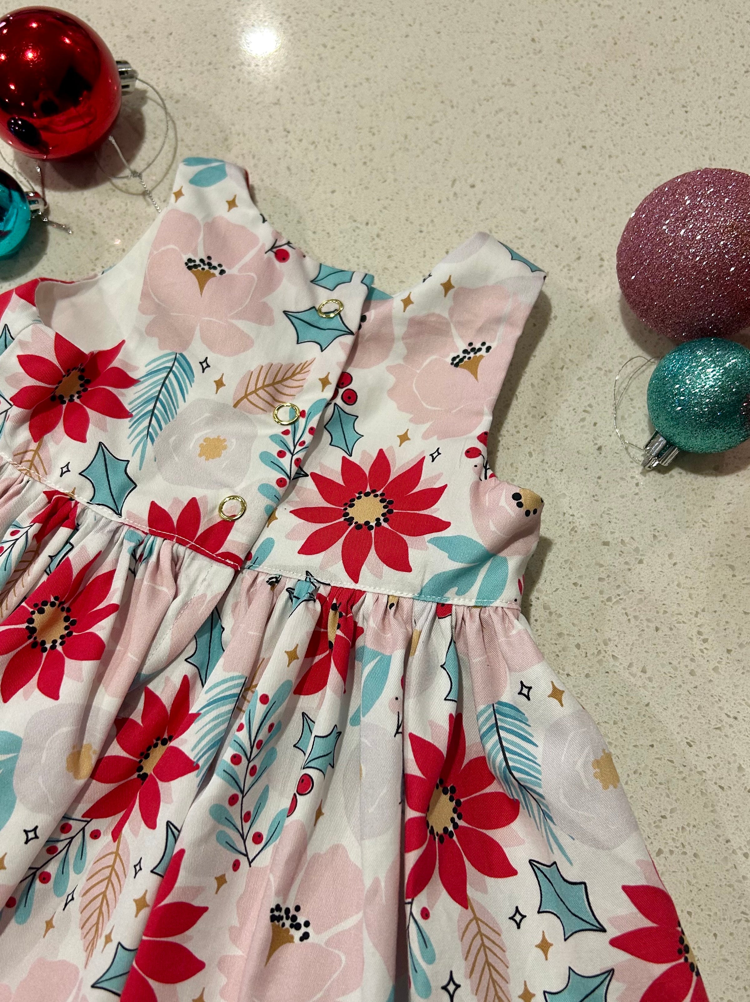 Floral Christmas Dress