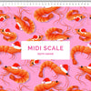 Christmas Prawns Pink Scrub Set (Pre-order)