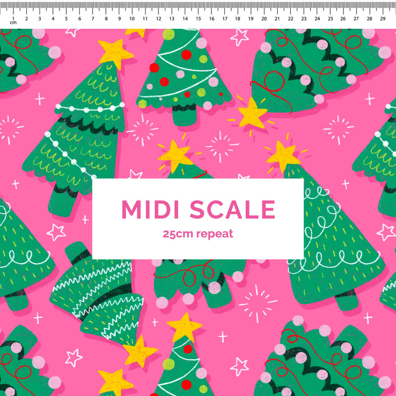 Christmas Trees scrub top (pre order)