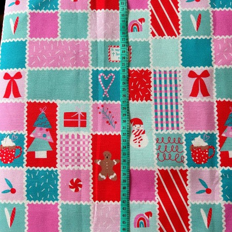 Christmas Quilt scrub top (October Pre-order)