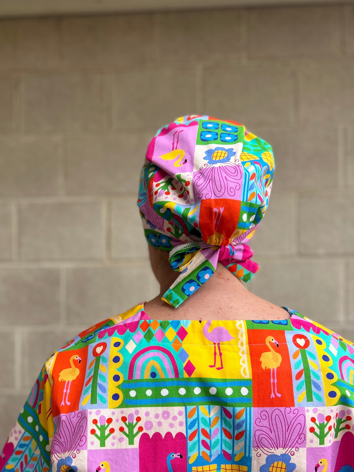 Flamingo freedom Scrub Cap (for long hair)