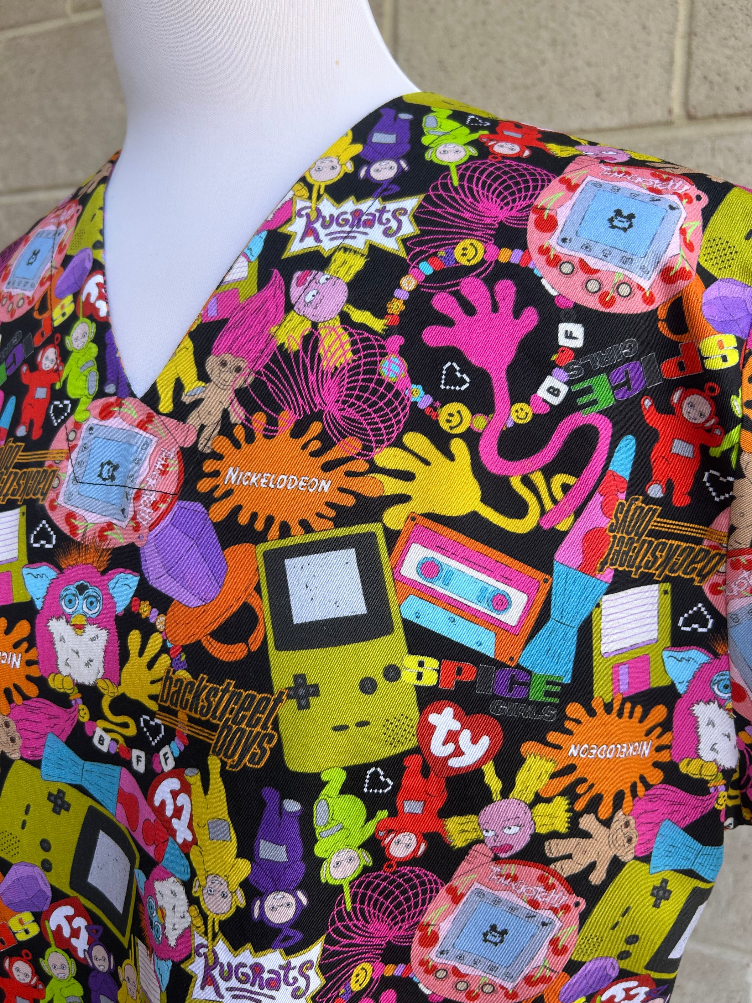90’s Mash up Scrub Top (Pre-order)