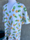 Pineapples scrub top