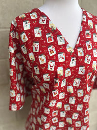 Christmas jars scrub top (Ready made)