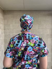 00’s Mashup Scrub Cap (for long hair)